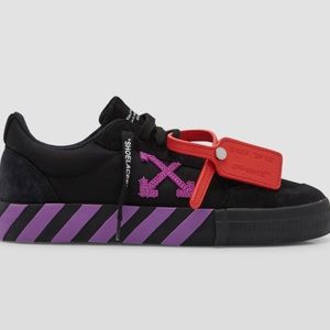 Mens off white low valcanized canvas low sneaker
